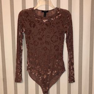 Velvet Sheer Bodysuit
